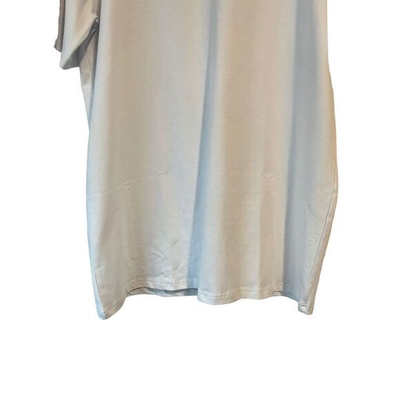 Modiv Shirt Short Sleeve Performance Tee Mens Medium White Block Logo Activewear - Picture 4 of 11